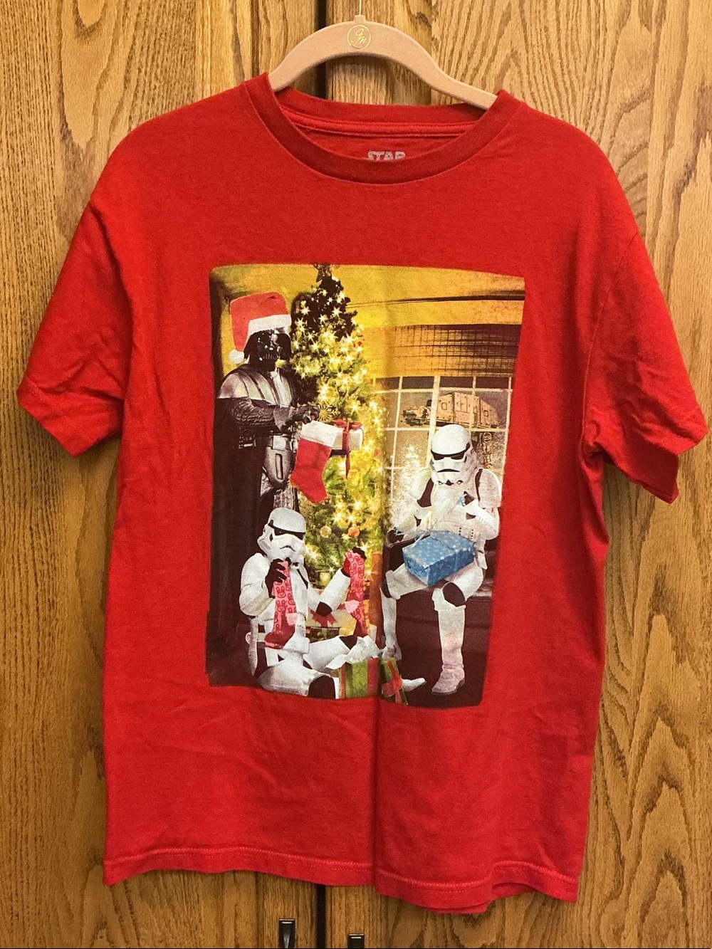Star Wars Christmas Men’s T-shirt Size Medium